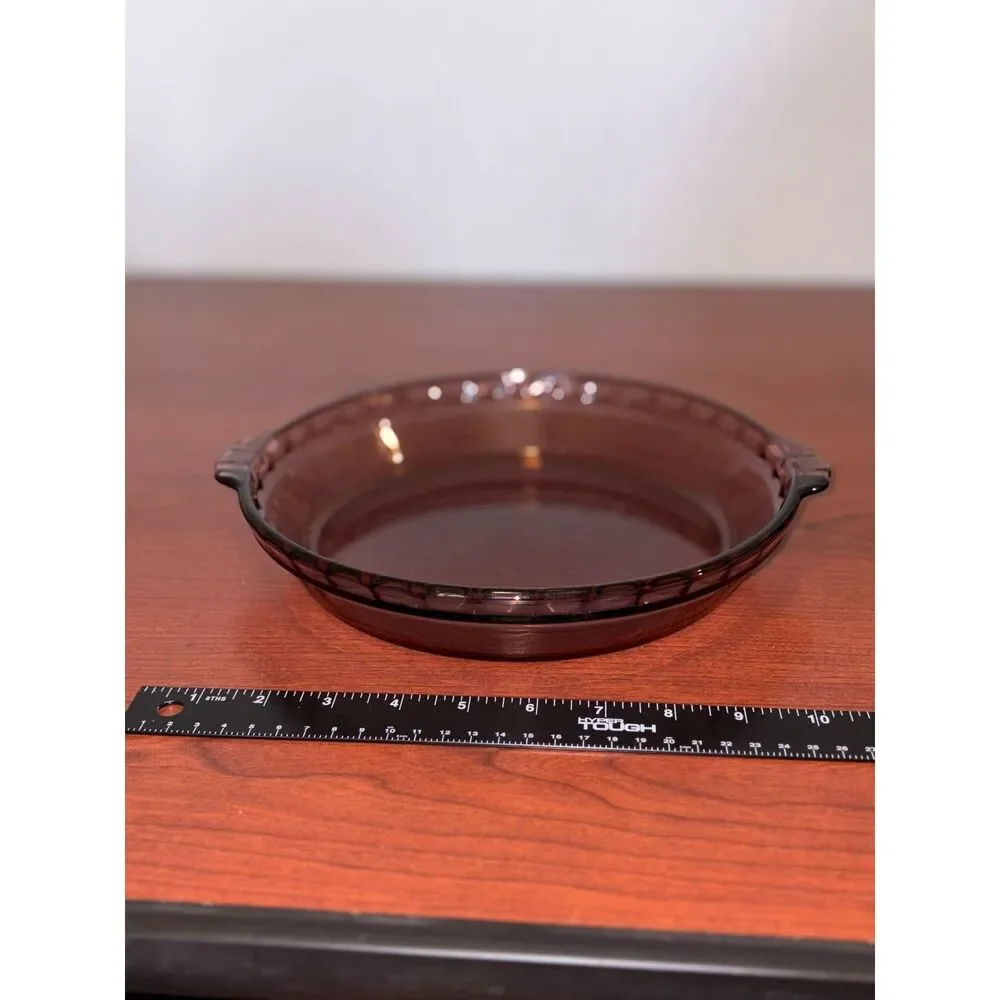 Vintage PYREX Amethyst Purple Scalloped 9.5